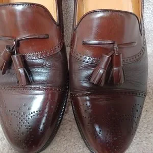 Mezlan Mens Havana Brown Vero Cuoio Leather Tassel Brogue Loafer US Size 12 M Mezlan HAVANA Brogue Wingtip Loafer Shoes Men Size 7W With  main image 4